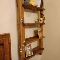 libreria da parete rovere