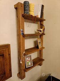 libreria da parete rovere