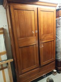 Coppia di armadi 2 ante+cassettone anno 1920