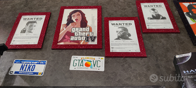 Grand Theft Auto - Quadri e targhe da collezione