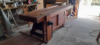 banco falegname antico per arredo