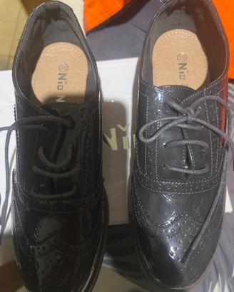 Scarpe Stringate Donna Nio Nio Grigio Antracite