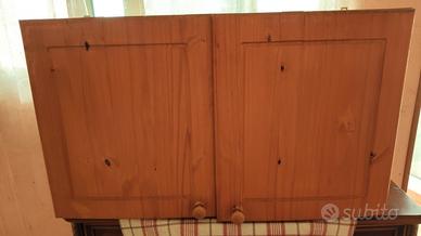 pensile per cucina in legno noce 