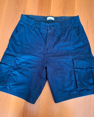 Pull&Bear Pantaloncini Cargo Blu Uomo taglia 40