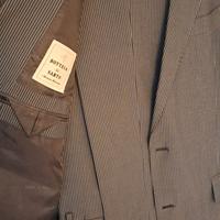 Abito uomo grigio a righe