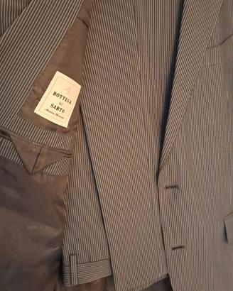 Abito uomo grigio a righe