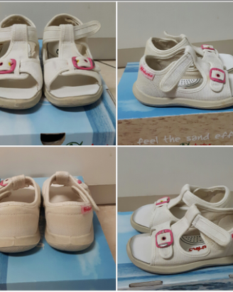 Naturino taglia 23 scarpe bambina rosso-bianco