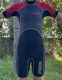 Shorty Pegaso muta Neo uomo nero - rosso per sport