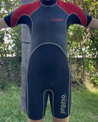 Shorty Pegaso muta Neo uomo nero - rosso per sport