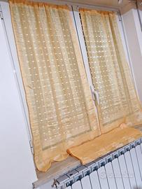 Tendine a vetro/ tendine gialle/oro./ organza
