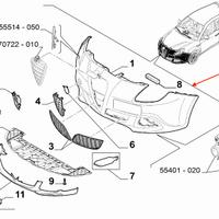 Paraurti anteriore originale alfa romeo giulietta