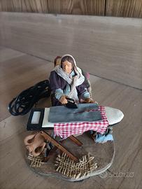 Statua Pastore in movimento presepe napoletano