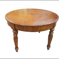 Tavolo rotondo Luigi Filippo classico allungabile