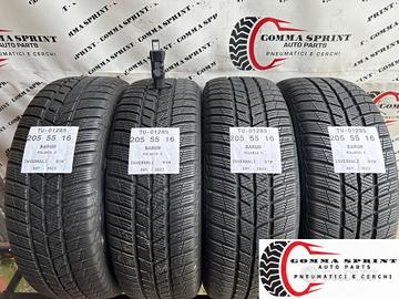 4 PNEUMATICI 205/55 R16 BARUM INVERNALI 85%