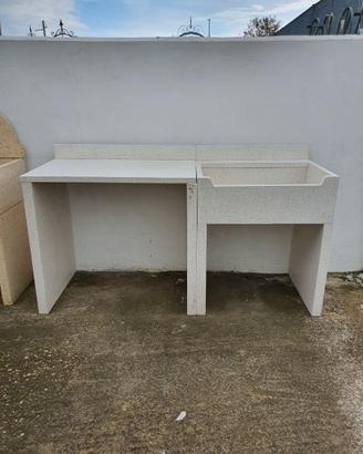 lavello con piano laterale
