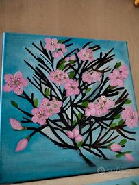 Quadro su tela dipinta a mano