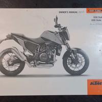 Libretto istruzioni in inglese di Ktm Duke 690 '17