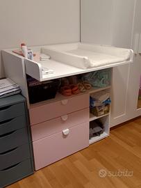 Fasciatoio con cassettiera Ikea modello Smastad