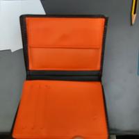 portafoglio uomo teehon nero arancio