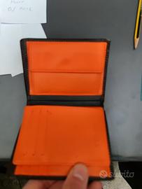 portafoglio uomo teehon nero arancio