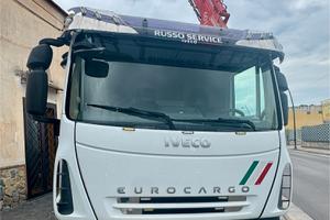 Iveco Eurocargo 75e16 ribaltabile e gru Benelli 60