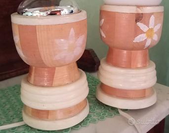 Coppia lampade da comodino , artigianali ed uniche