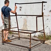 Espositore Scaffale in Ferro su Ruote