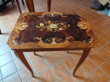 tavolino classico legno massello 