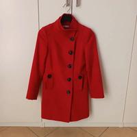 Cappotto rosso di cotone Promod donna taglia 38 XS