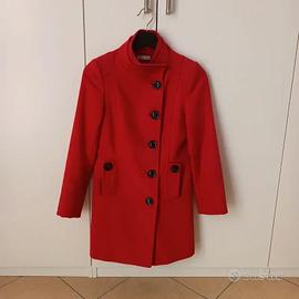 Cappotto rosso di cotone Promod donna taglia 38 XS