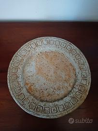 Piatto vintage in terracotta, anni '60, Italia
