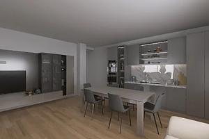 Appartamenti quadrilocali piano terra con giardino