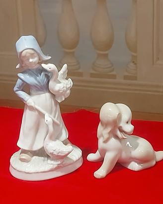 Coppia di ceramiche d'epoca in porcellana spagnola
