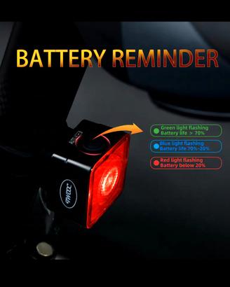 Luce led posteriore bicicletta 