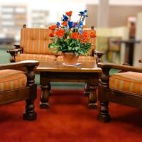 Salotto legno rustico TOSCANO - CASTAGNO massello