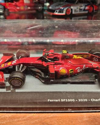 Ferrari F1 SF 1000 Leclerc scala 1/43 con teca