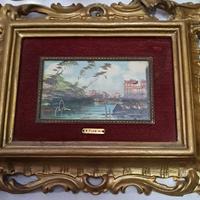 quadrino con velluto rosso, di Fiorini R.