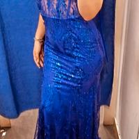 abito lungo a sirena da cerimonia