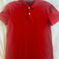 Polo Ragazzo Tommy Hilfiger rossa