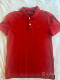 Polo Ragazzo Tommy Hilfiger rossa