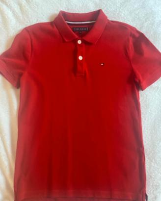 Polo Ragazzo Tommy Hilfiger rossa