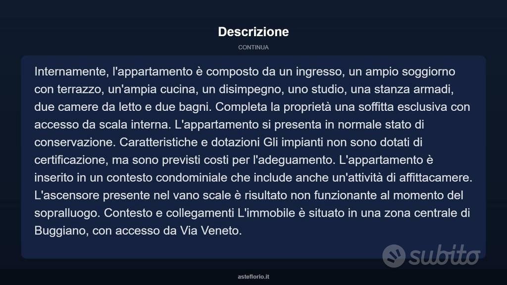Appartamento – Buggiano, Santa Maria - Altro