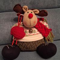 Renna peluche fermaporta