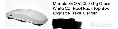 Box tetto Modula EVO 470L 75Kg Bianco Lucido