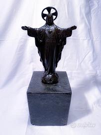 Statua Sacro Cuore di Gesù in bronzo