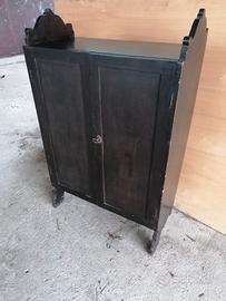 Mobiletto archivio legno