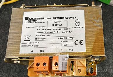 Trasformatore Monofase Isolamento Italweber  1KVA