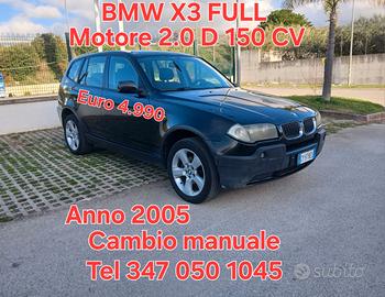 BMW X3 full motore 2.0d 150cv