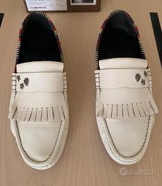 Mocassini Gucci in pelle beige