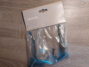 Ganci appendiabiti Ikea Leksvik nuovi